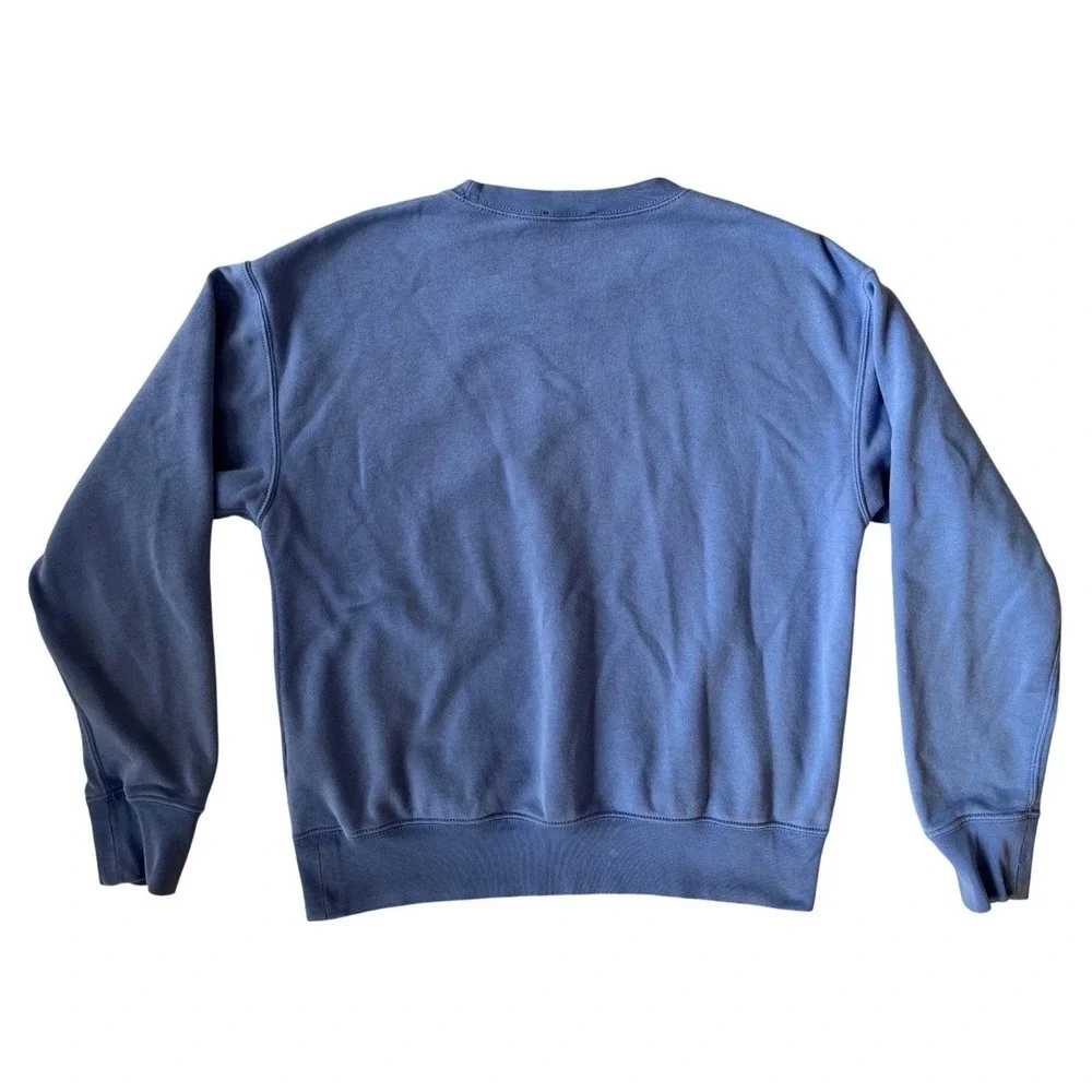 Polo Ralph Lauren Mens Crewneck Sweatshirt Blue Red Pony Logo Fleece Pullover M